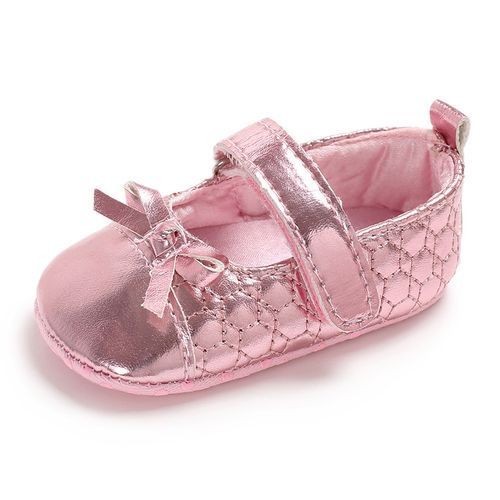 Infant Baby Girls Princess Soft Shoes Pre Walking Loop-Pink