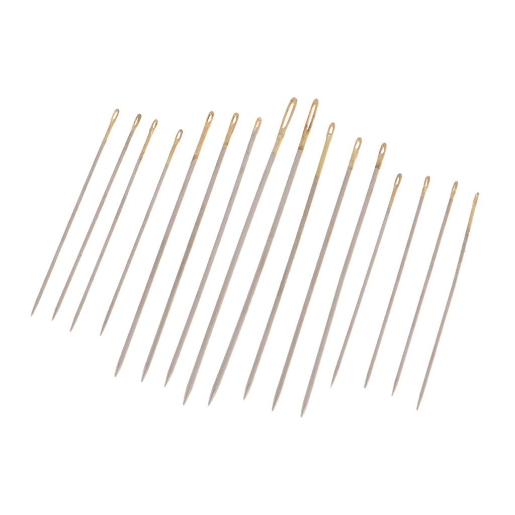 16pcs Hand Sewing Needles Easy Threading Embroidery / Cross Stitching