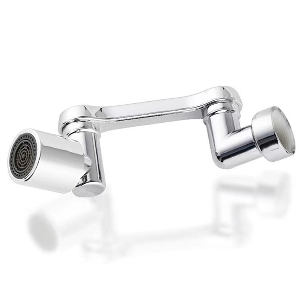Faucet Household Dual Speed Universal Splashproof 1.6Mpa 1080° Rotatable Splashproof + Booster Lift Robotic Arm Bathroom Wash Extension Faucet Mouth