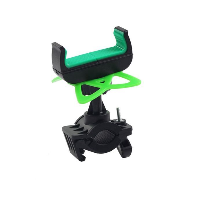 Anti-drop Phone Holder Handlebar Mount Mountain Bike Riding Bra Kets-Black Green