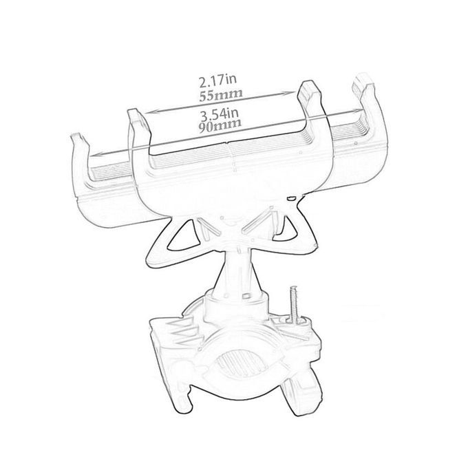 Anti-drop Phone Holder Handlebar Mount Mountain Bike Riding Bra Kets-Black Green
