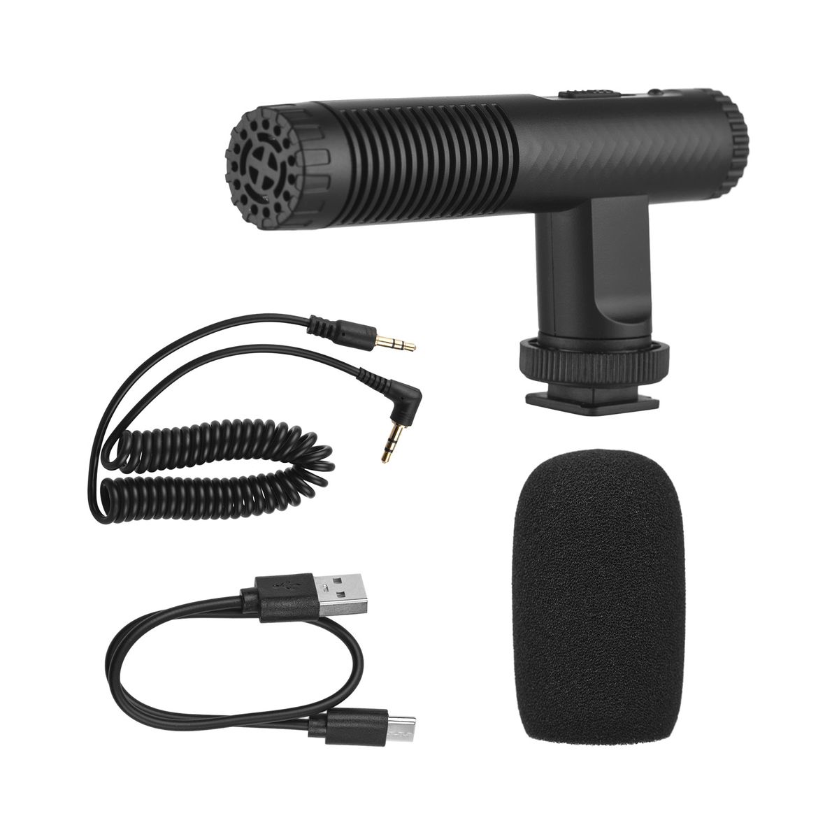Portable Stereo Microphone Video Recording Mic 3.5mm TRS