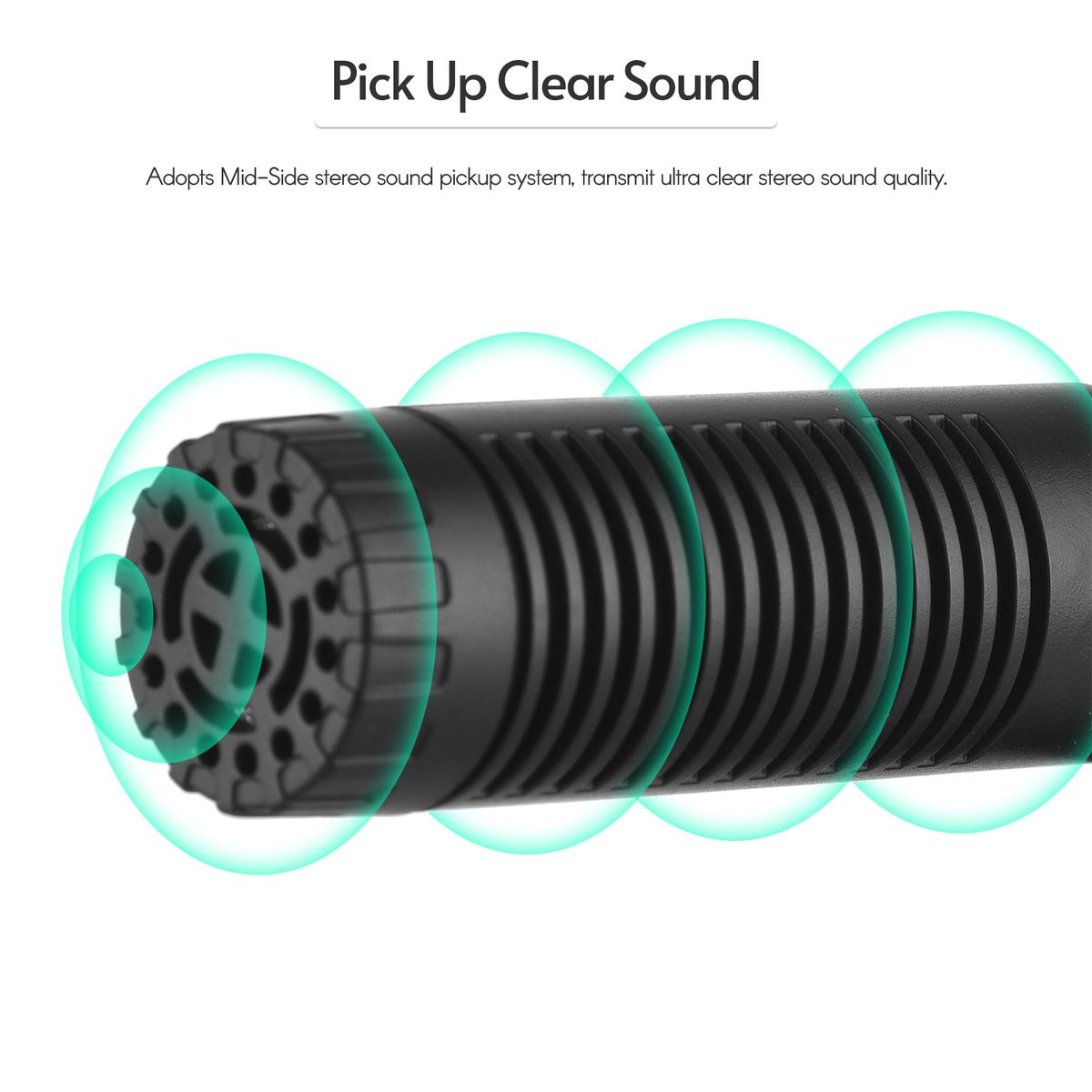 Portable Stereo Microphone Video Recording Mic 3.5mm TRS