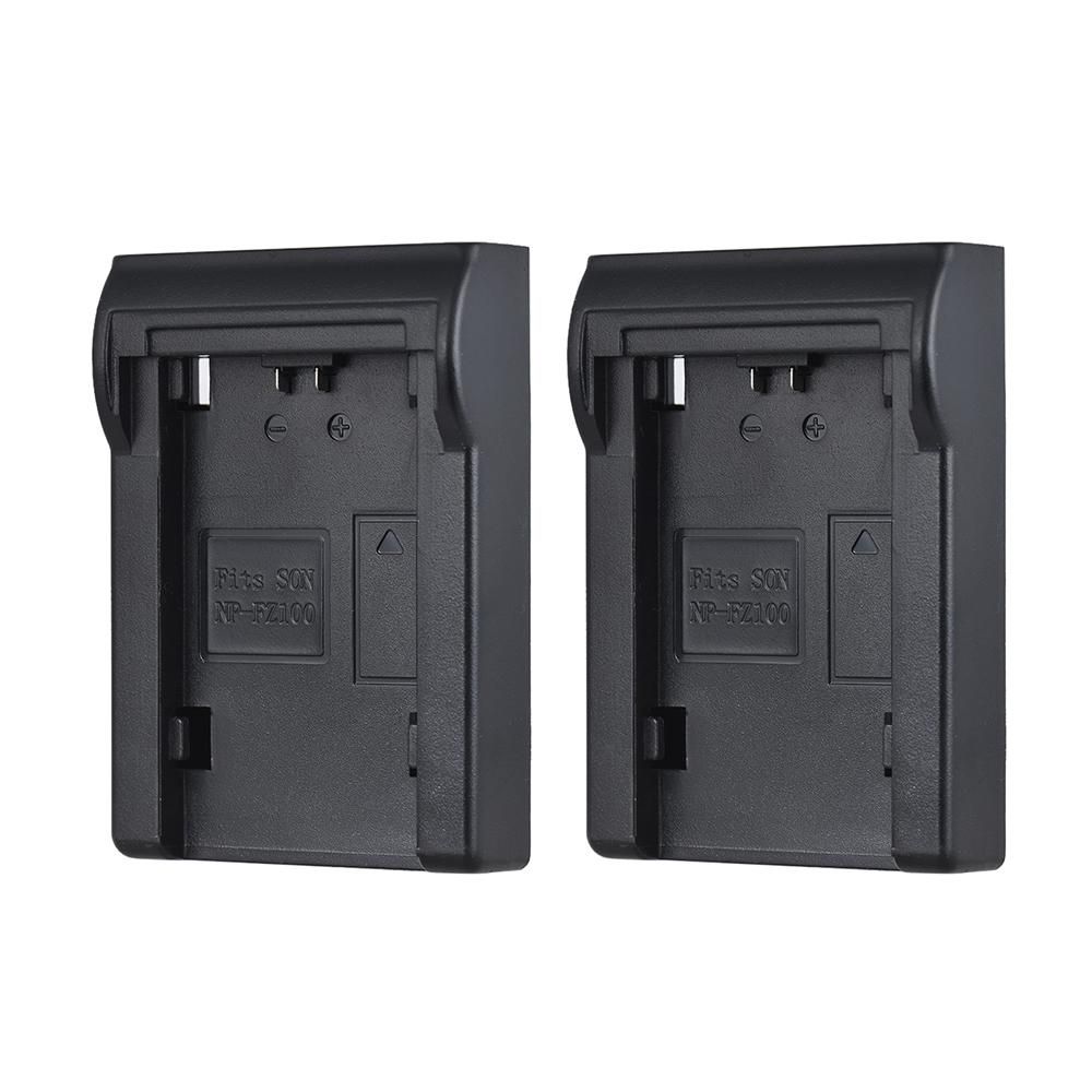 2pcs NP-FZ100 Battery Plate for Neweer Dual/Four Channel Battery Charger Replacement for Sony A7III A9 A7RIII A7SIII