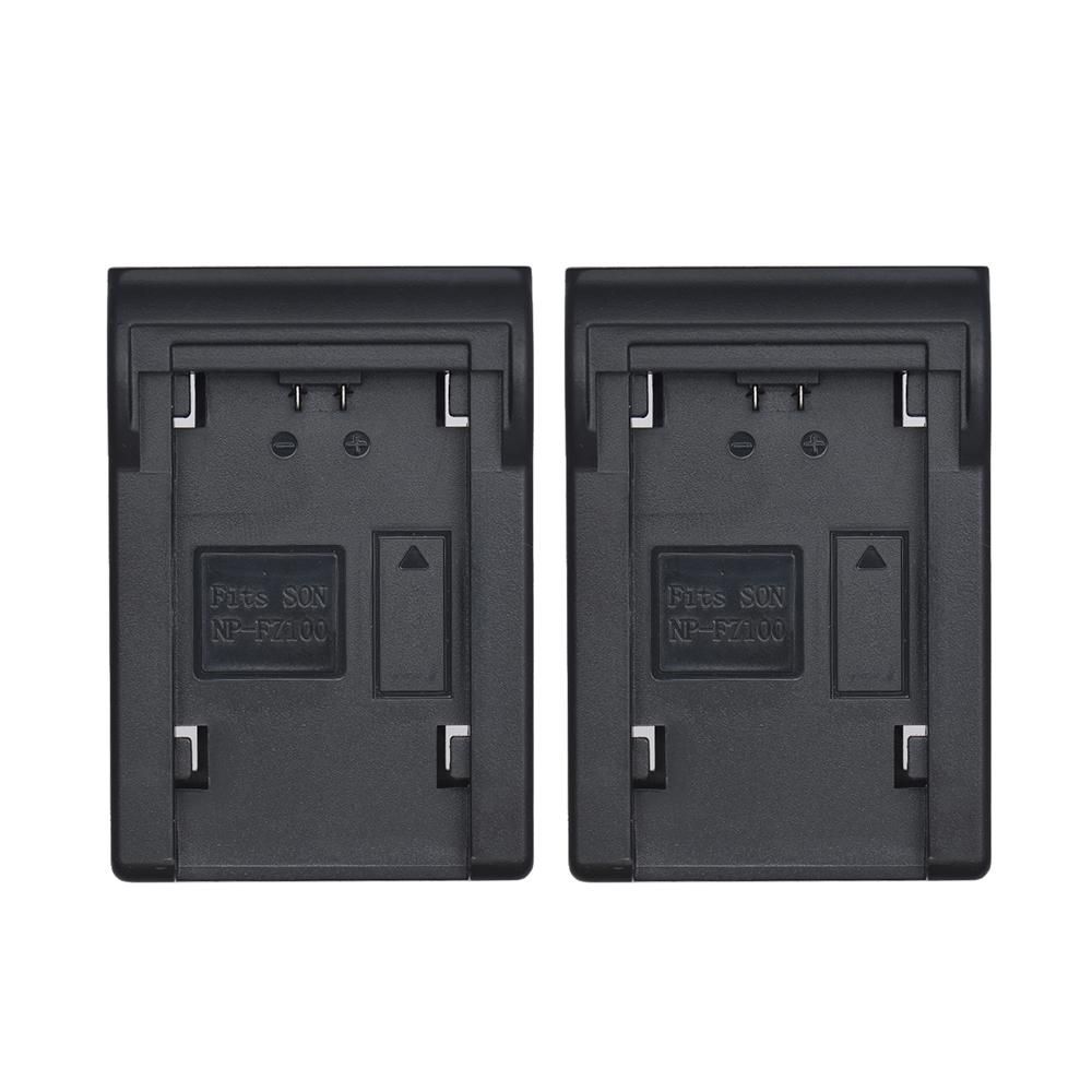 2pcs NP-FZ100 Battery Plate for Neweer Dual/Four Channel Battery Charger Replacement for Sony A7III A9 A7RIII A7SIII