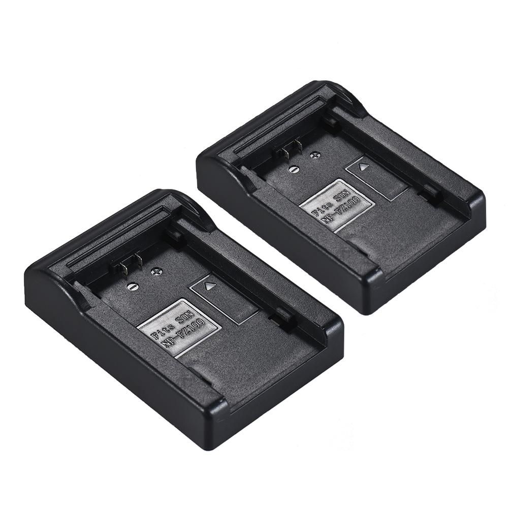 2pcs NP-FZ100 Battery Plate for Neweer Dual/Four Channel Battery Charger Replacement for Sony A7III A9 A7RIII A7SIII