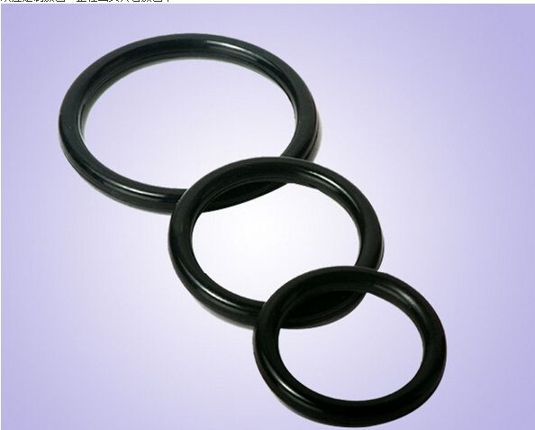 Advanced Silicone Penis Ring Premature Ejaculation Delay Aid Sex Toy (3Pcs) - Black