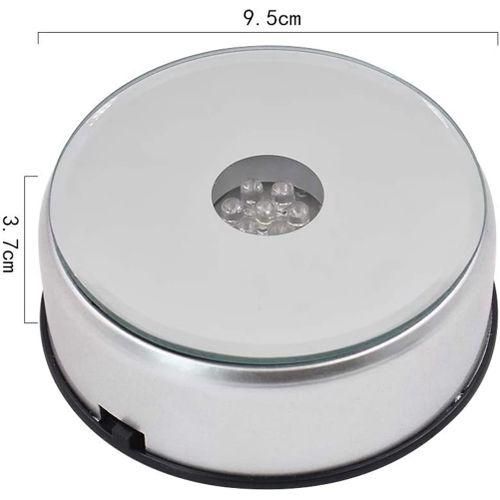 Display Turntable Base For Crystals Glass Art,LED