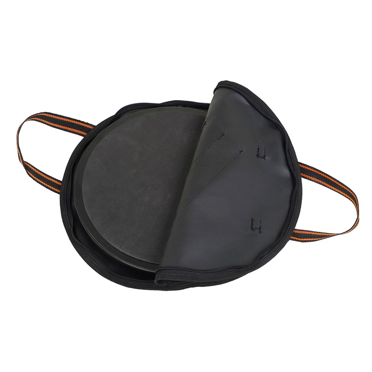IN-157 10'' Portable Dumb Drum Bag with Drum Stick Pocket Waterproof Dumb Drum Practice Pad Bag Wear-resistant Oxford Cloth Carrying Bag Case