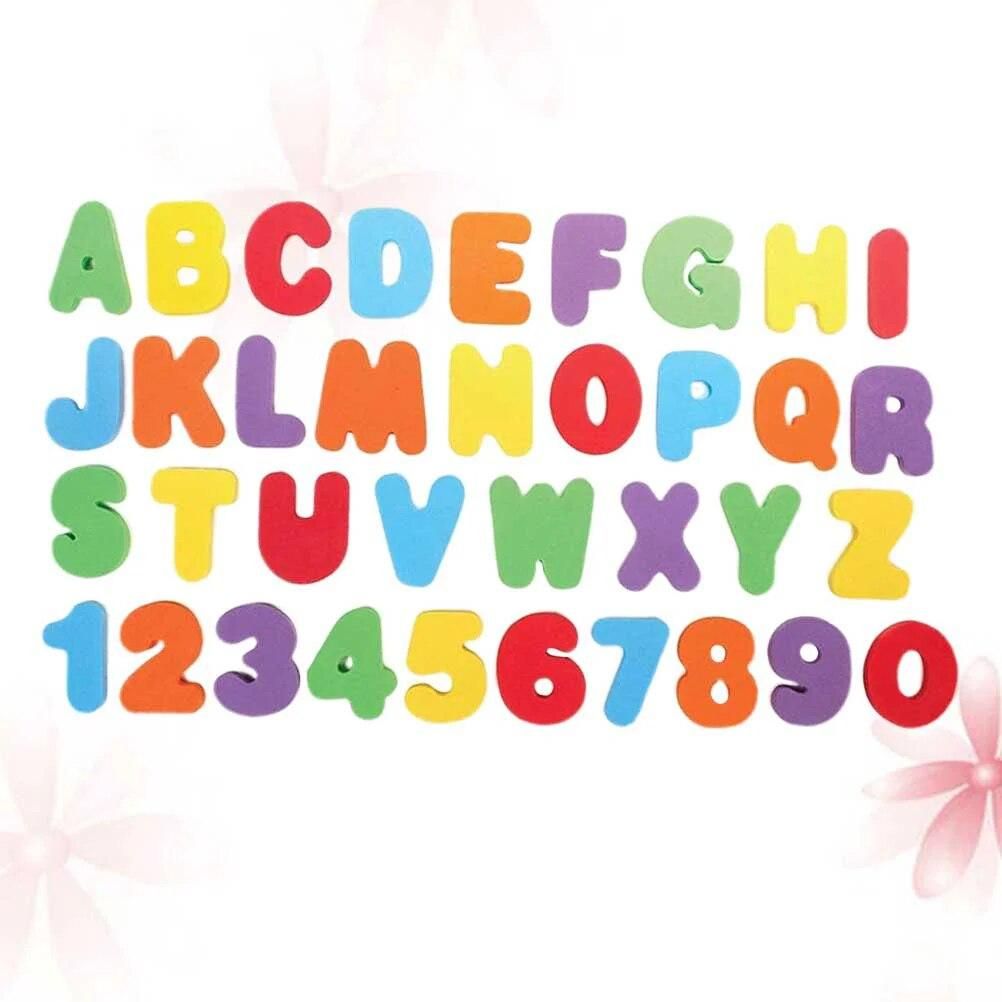 2 Sets Baby Toys Educational Numbers Letter Bathing English Name Letters 0 6 months Games 12