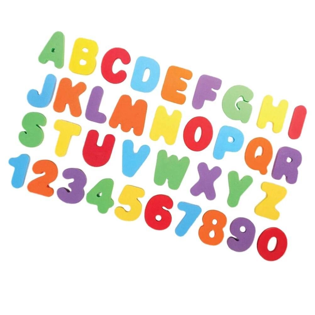 2 Sets Baby Toys Educational Numbers Letter Bathing English Name Letters 0 6 months Games 12