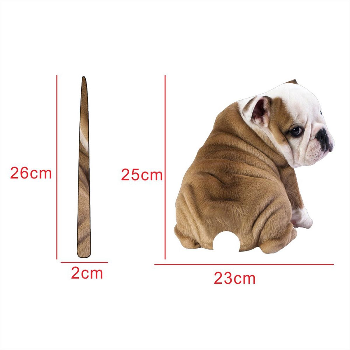 Cute Car Sticker Cartoon Dog Sticker Window Wiper Sticker and Decal For Car Styling Rear Windshield Decoration