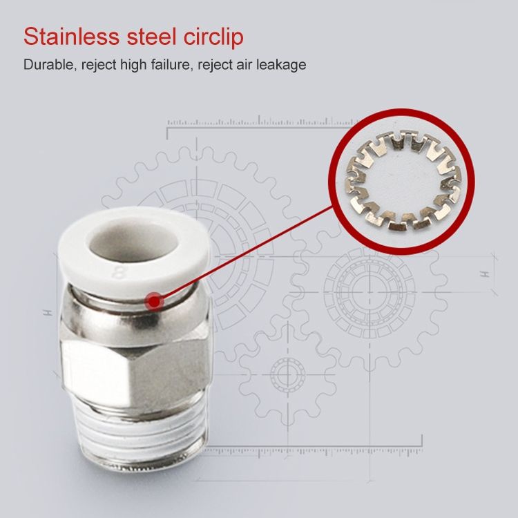 PC4-01 LAIZE 10pcs PC Straight Pneumatic Connector