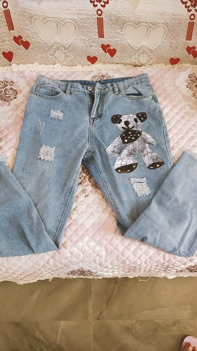 S 3xl Women Ladies Plus Size Mickey Boyfriend Denim Ripped Pants Explosive