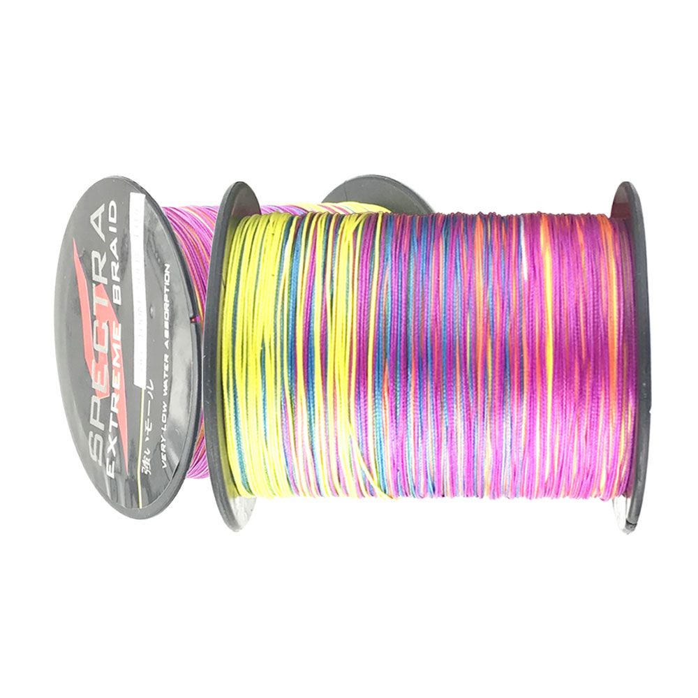 12 Strands Multicolor Lure Line 100M 300M 500M 1000M PE Braided Wire Multifilament We