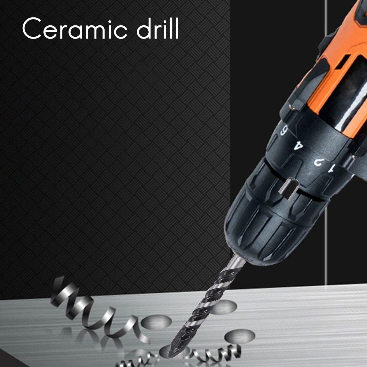 Tungsten Carbide Drill Bit Set for Porcelain Ceramic Tile Concrete Brick Wall Glass  Plastic Masonry and Wood 3 4 5 6 8 10 12mm