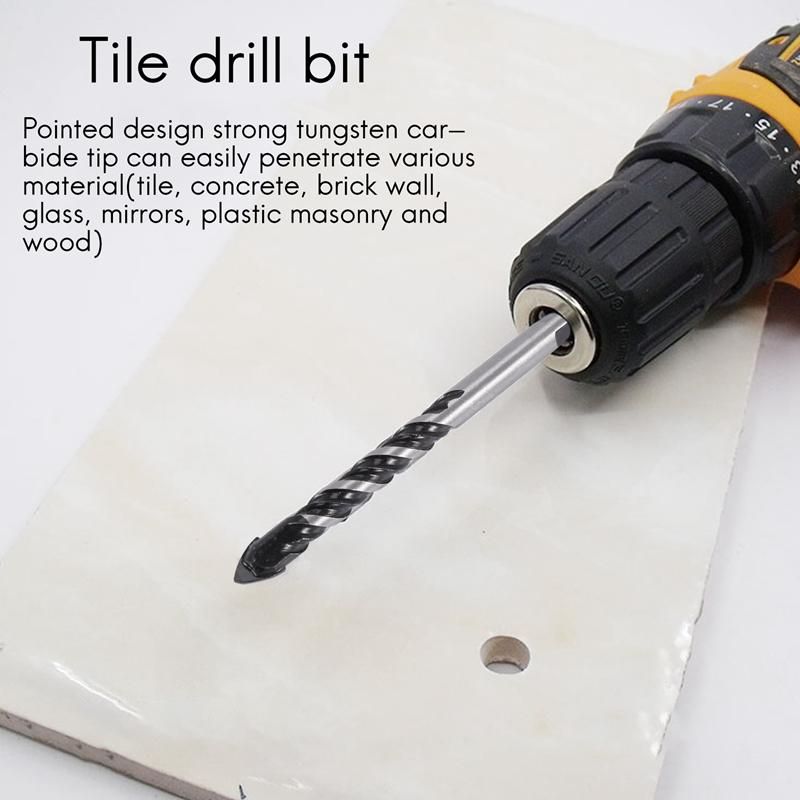 Tungsten Carbide Drill Bit Set for Porcelain Ceramic Tile Concrete Brick Wall Glass  Plastic Masonry and Wood 3 4 5 6 8 10 12mm