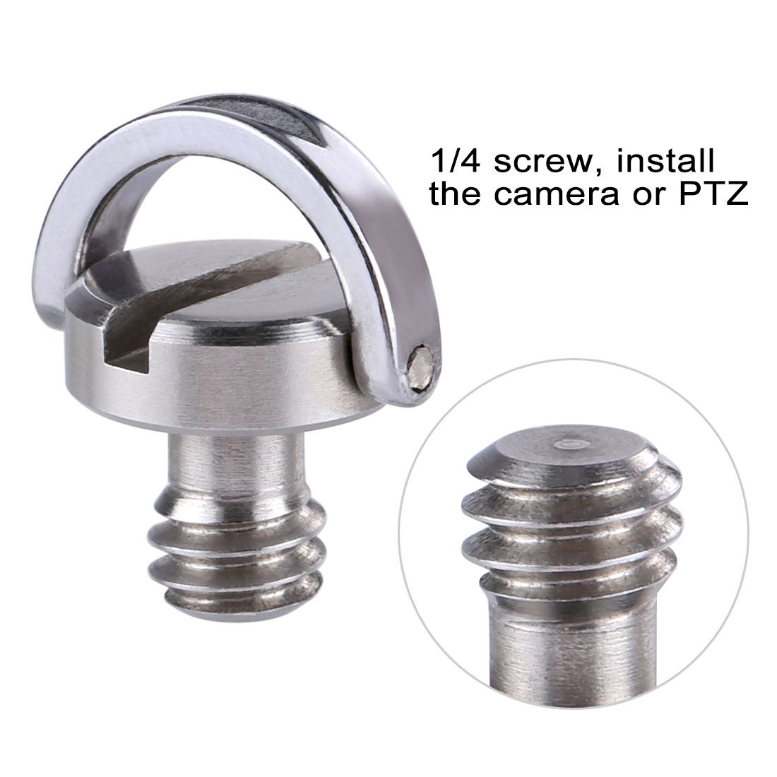 PULUZ 1/4 Inch Male Thread Screw With C-Ring For Quick Release, Tripod Mount