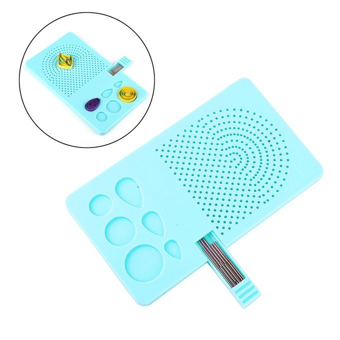 Paper Quilling Board Pins W/ Pins Drawer Grid  Quilling Blue