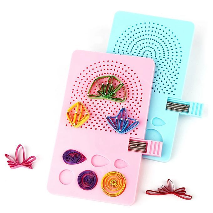 Paper Quilling Board Pins W/ Pins Drawer Grid  Quilling Blue