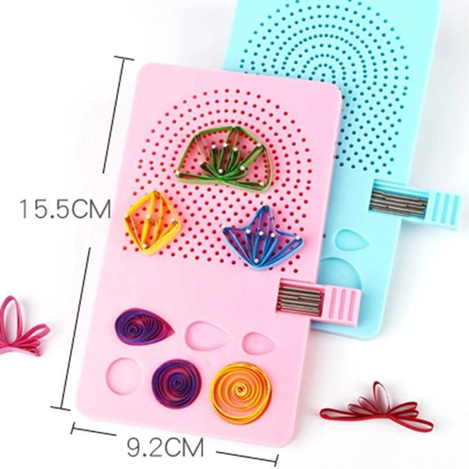 Paper Quilling Board Pins W/ Pins Drawer Grid  Quilling Blue