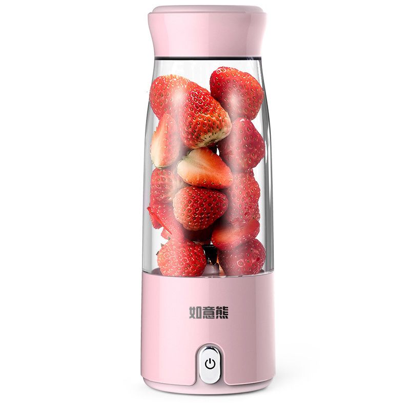 Electric Juicer, Portable USB Rechargeable Juicer-pink
