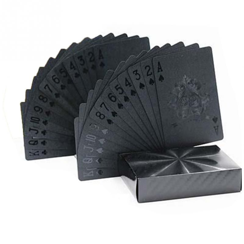 Playing Cards Waterproof Golden Poker Collection Black Hot