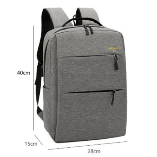 Antitheft 3 In 1 Portable Backpack With Usb Port - Grey