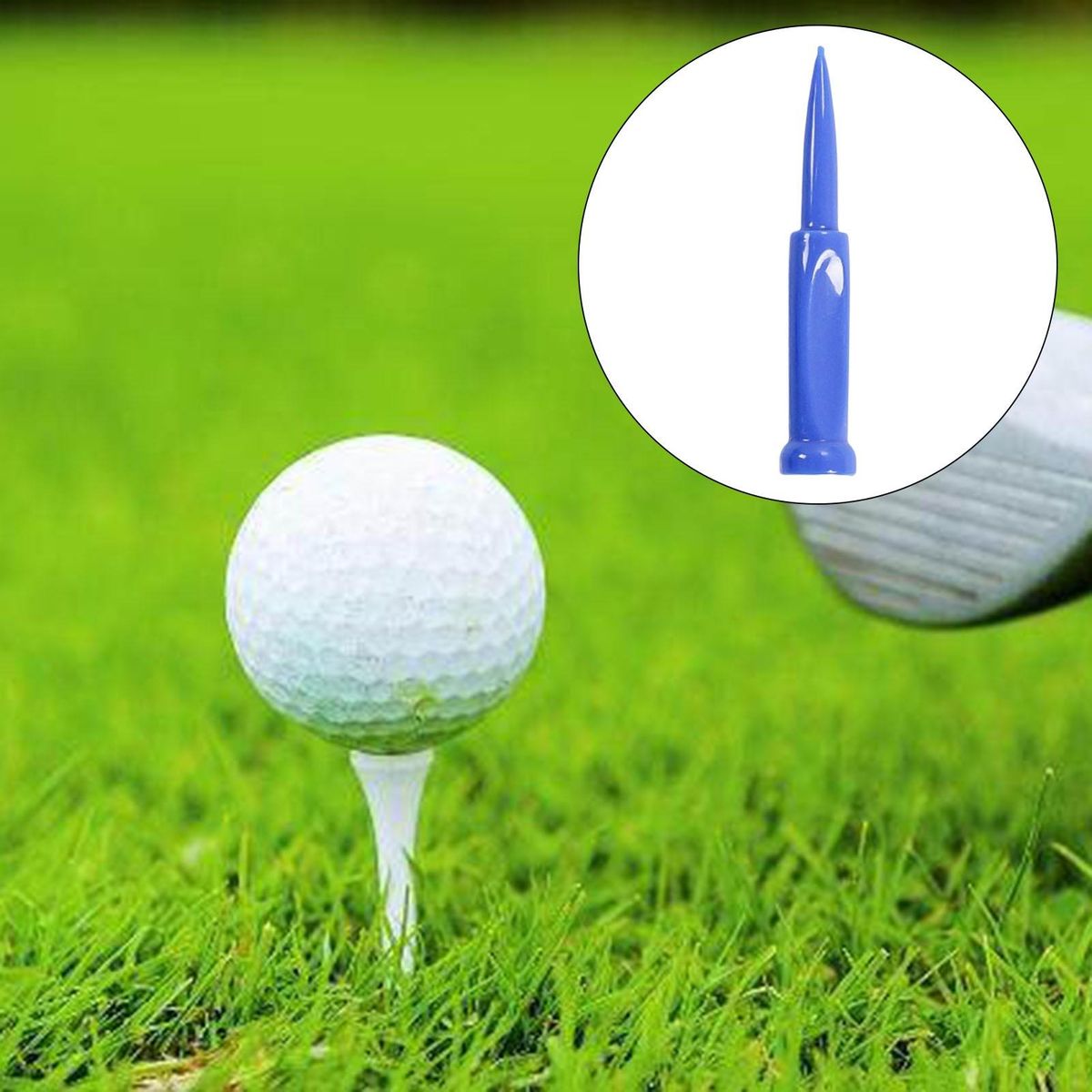 20Pcs Mini Golf Tee Multifunctional Golf Ball Tee Blue