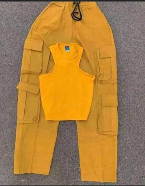Cargo Pants And Crop Top