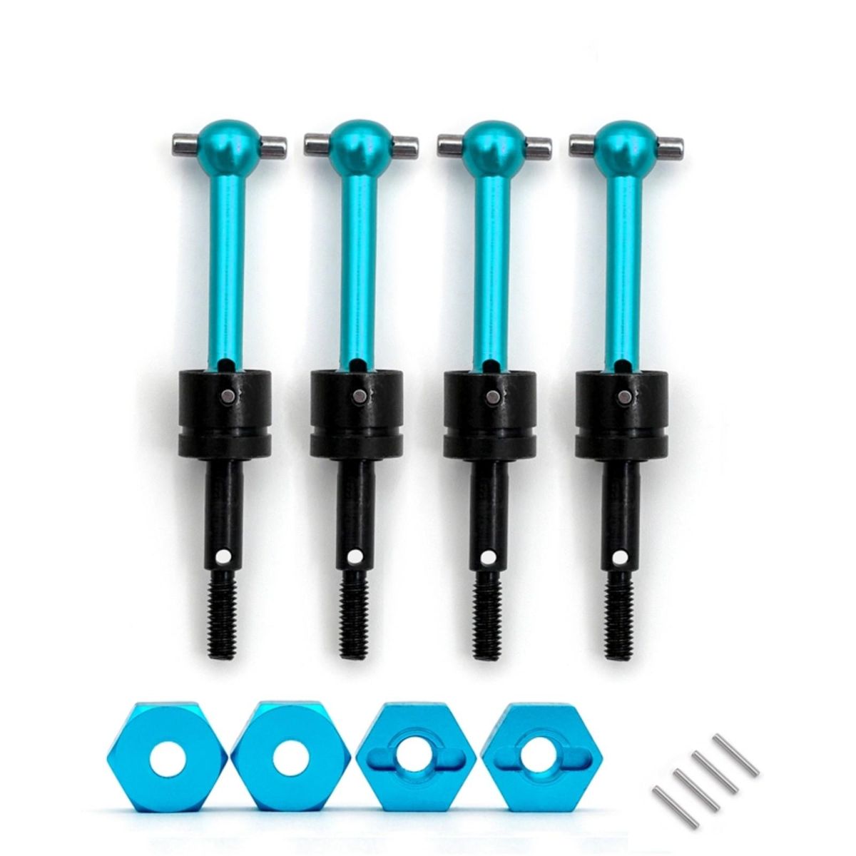 Aluminum Alloy Universal CVD Drive Shaft Dogbone Joint Replacement for  Tamiya TT01 TT02 1/10 Remote Control Car