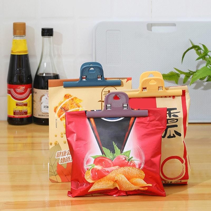 Multipurpose Plastic Food Clip Antislip Grip Food-Purple