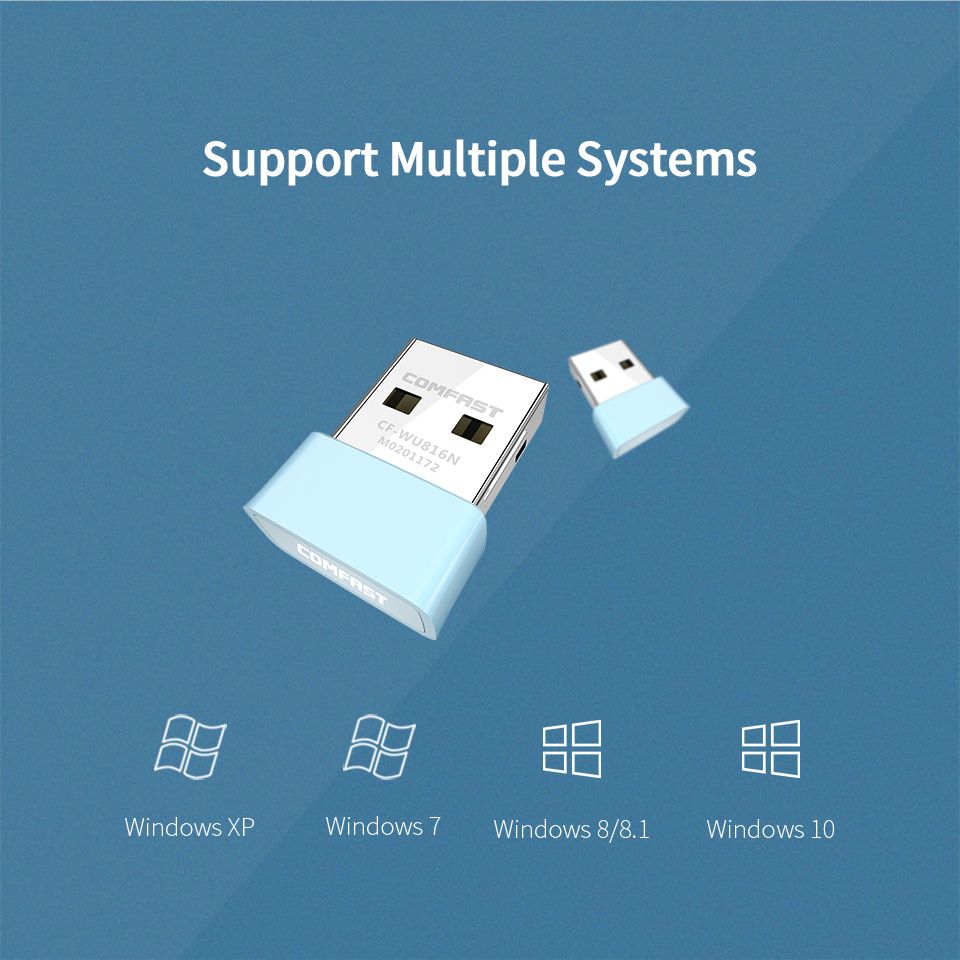 Free Driver 150M Mini USB WiFi Adapter WiFi Lan Antenna