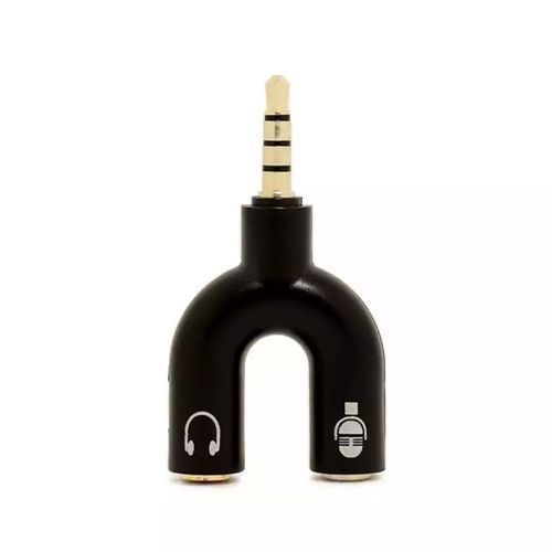 35 Mm Audio Splitter Adapter For Headphone Headset PC