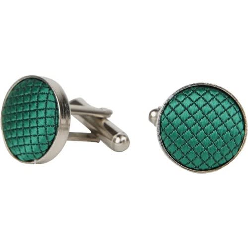 Men's Bowtie With Cufflinks And Pocket Square  - Green