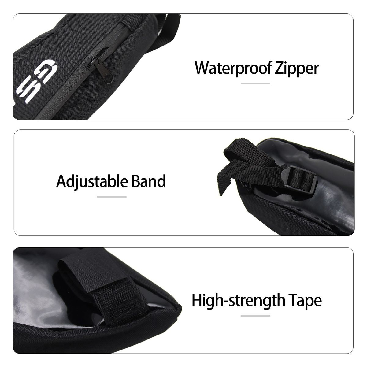 2PCS Motorcycle Rear Frame Side Pockets Travel Placement