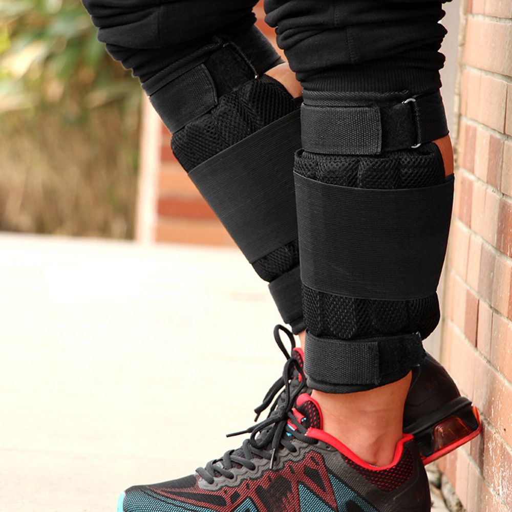 2 Packs Max Loading 16kg Adjustable Ankle Weighted Exercise