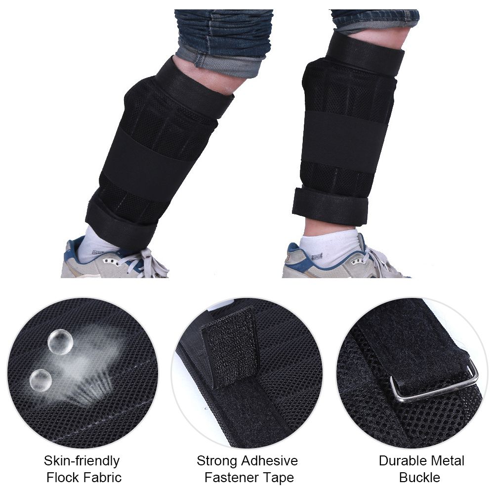2 Packs Max Loading 16kg Adjustable Ankle Weighted Exercise
