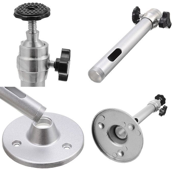 360°Adjustable Projector Ceiling Mount Stand 18CM Wall Projector Bracket Metal Swivel Mount