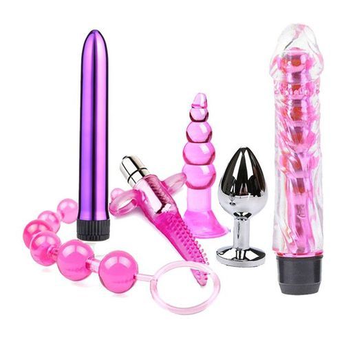 6Pcs/Set Adult Sex Toys Vibrator Kit Private Sex Toys Flirt
