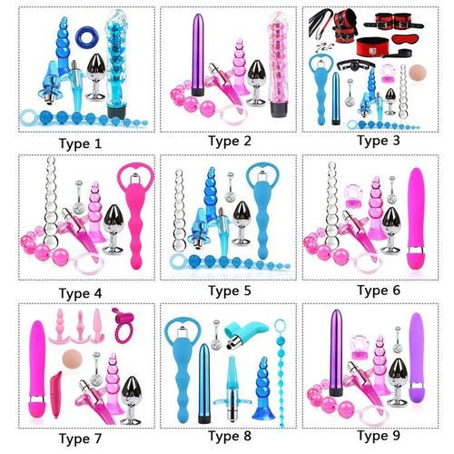 6Pcs/Set Adult Sex Toys Vibrator Kit Private Sex Toys Flirt