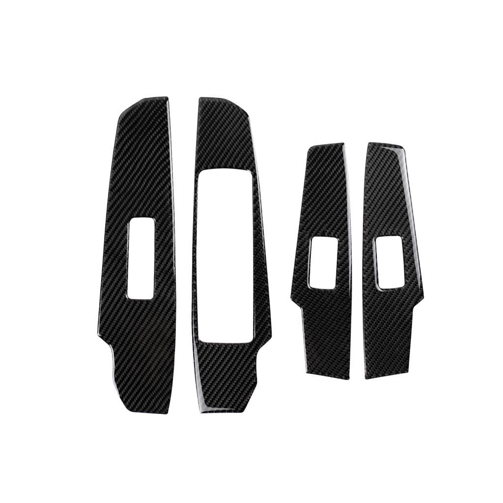 Window Lift Panel Decoration Cover Sticker Decal for Lexus IS250 2013 2014 2015 2016 - Car Interior Accessories Carbon Fiber