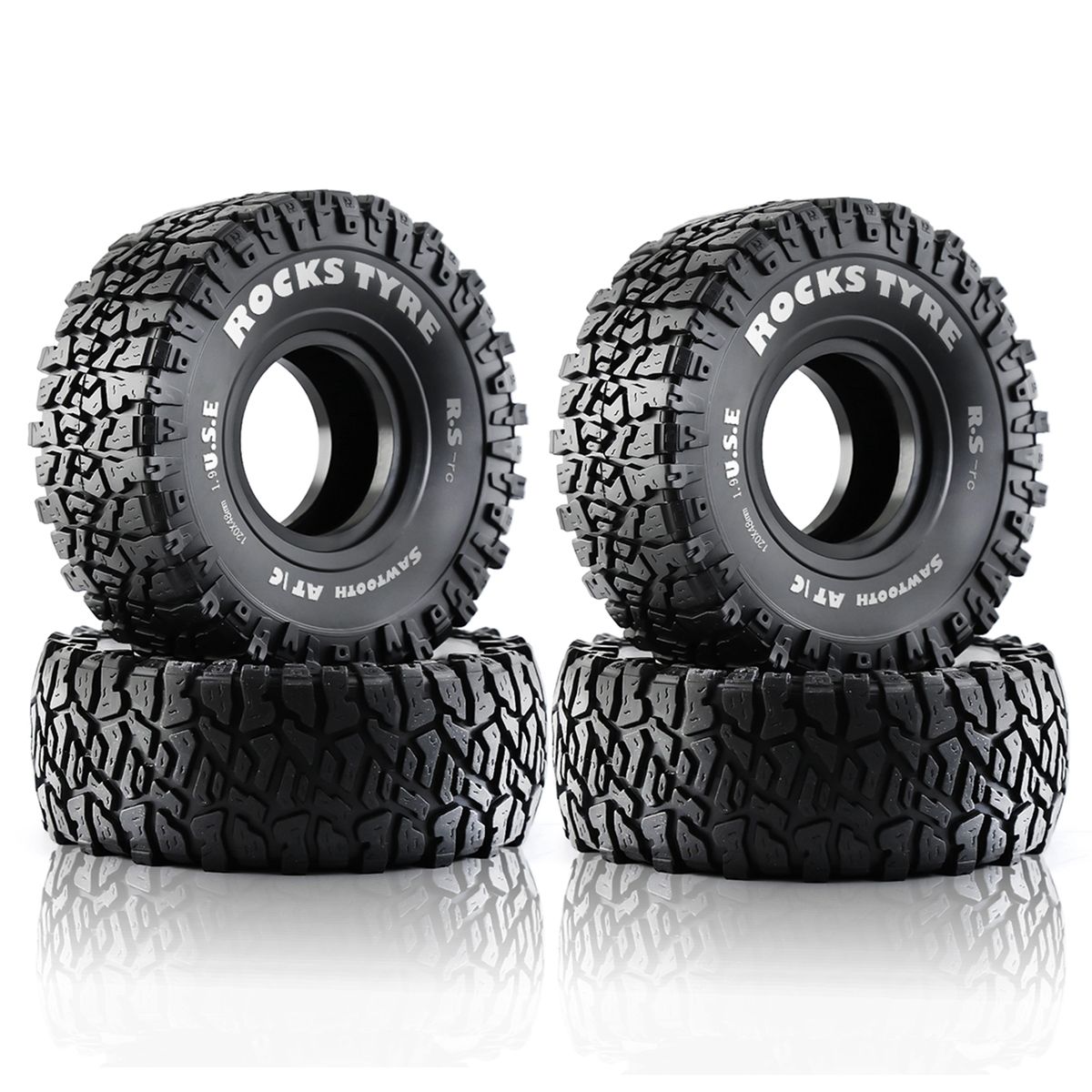 Remote Control Crawler Rubber Car Tires 1.9inch 120*48mm