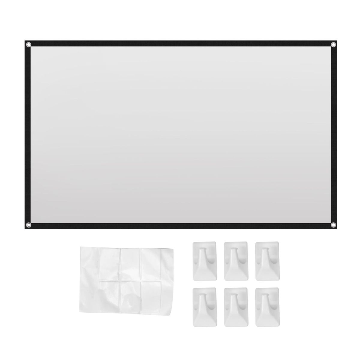 Portable Projector Screen Theater Outdoor HD White Foldable Anti- 60Inch