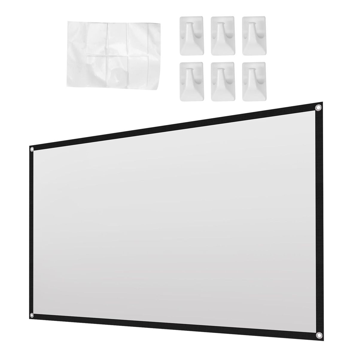 Portable Projector Screen Theater Outdoor HD White Foldable Anti- 60Inch