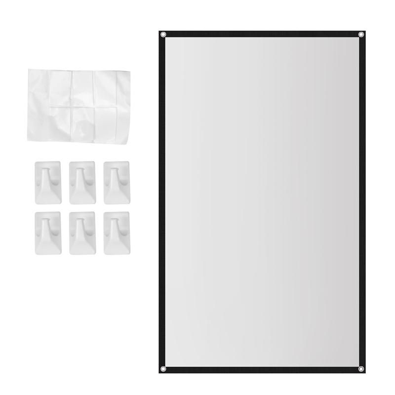 Portable Projector Screen Theater Outdoor HD White Foldable Anti- 60Inch