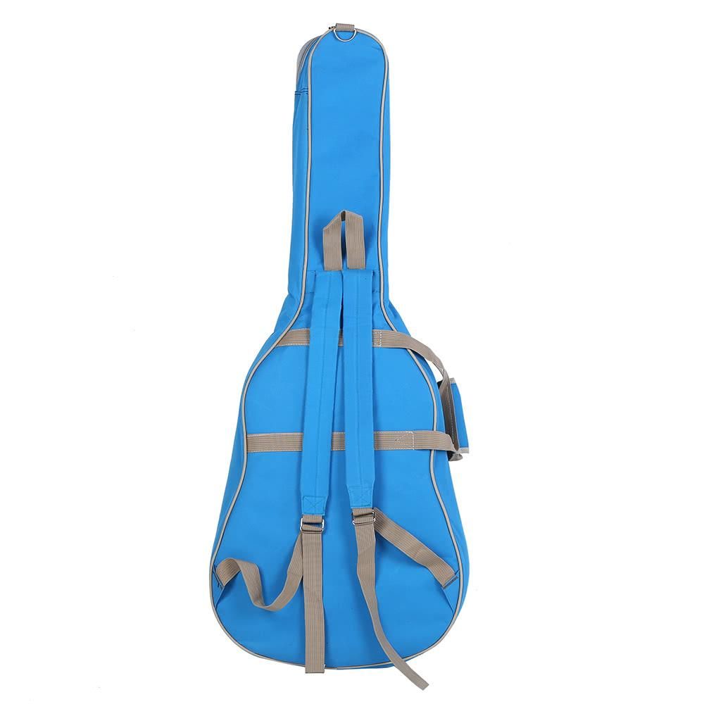 600D Water-resistant Oxford Cloth 10mm Sponge Cotton Padded Guitar Bag Backpack Shoulder Straps Pockets Gig Case for 41Inchs Acoustic Classic Folk Guitar