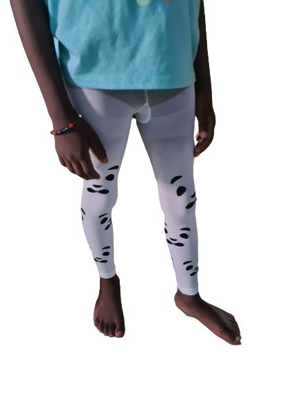 2pcs Girls Leggings PopSocks- White Age 3-7