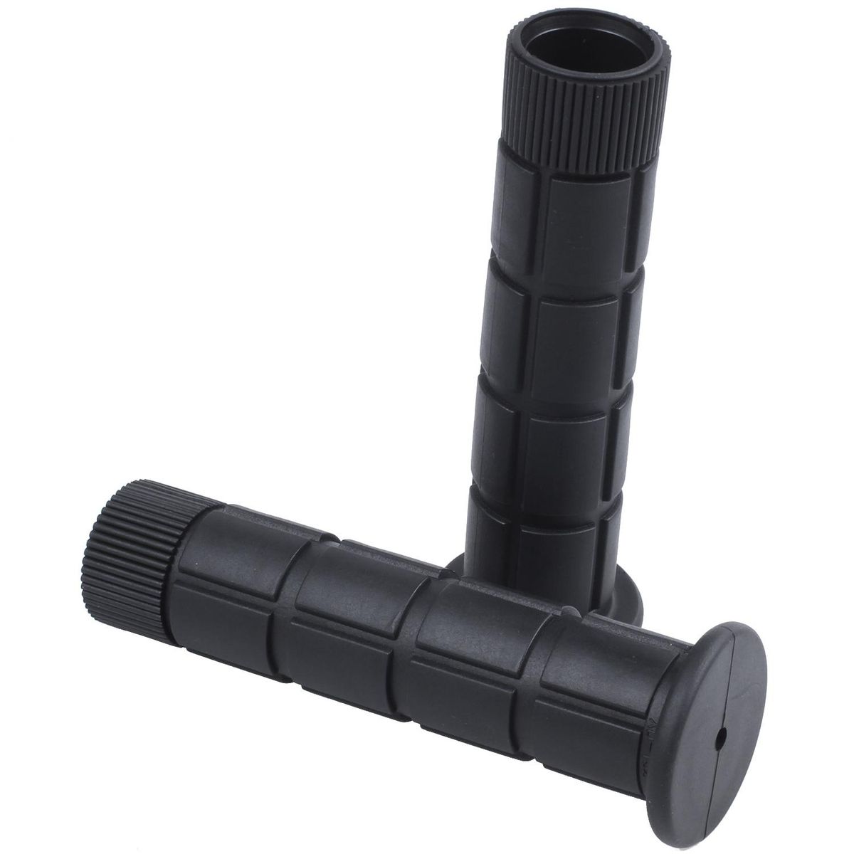 Bike handlebar grip Rubber MTB BMX Road Cycling Handlebars Lock-on Mushroom End Handles, Black