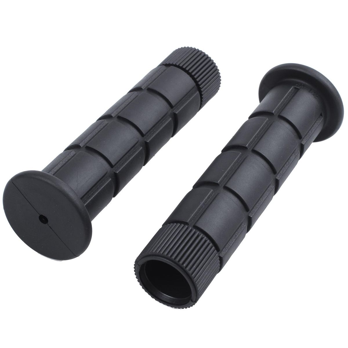Bike handlebar grip Rubber MTB BMX Road Cycling Handlebars Lock-on Mushroom End Handles, Black